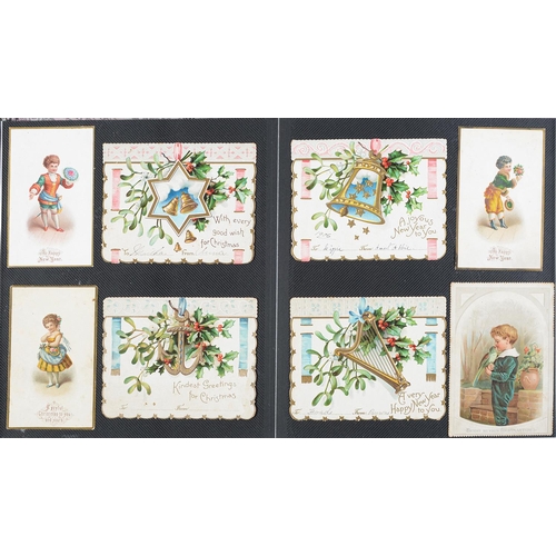 Appraisal: Victorian greetings cards An extensive collection of plain shaped or