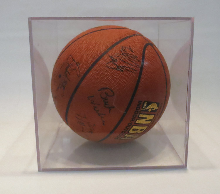 Appraisal: NBA BASKETBALL SIGNED BY PORTLAND TRAIL BLAZERS from the early