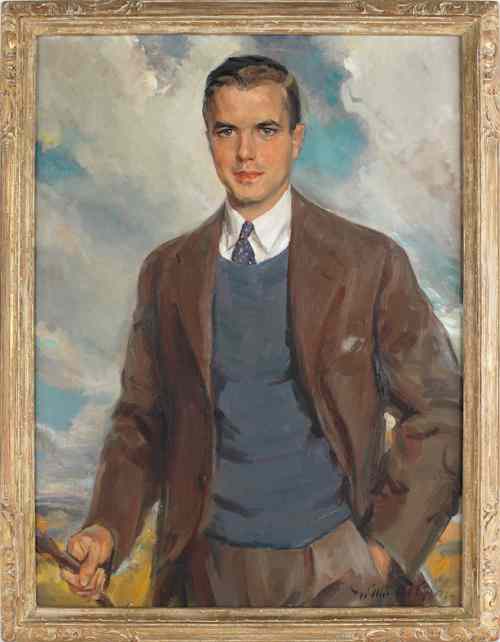 Appraisal: H Willard Ortlip American b two oil on canvas portraits