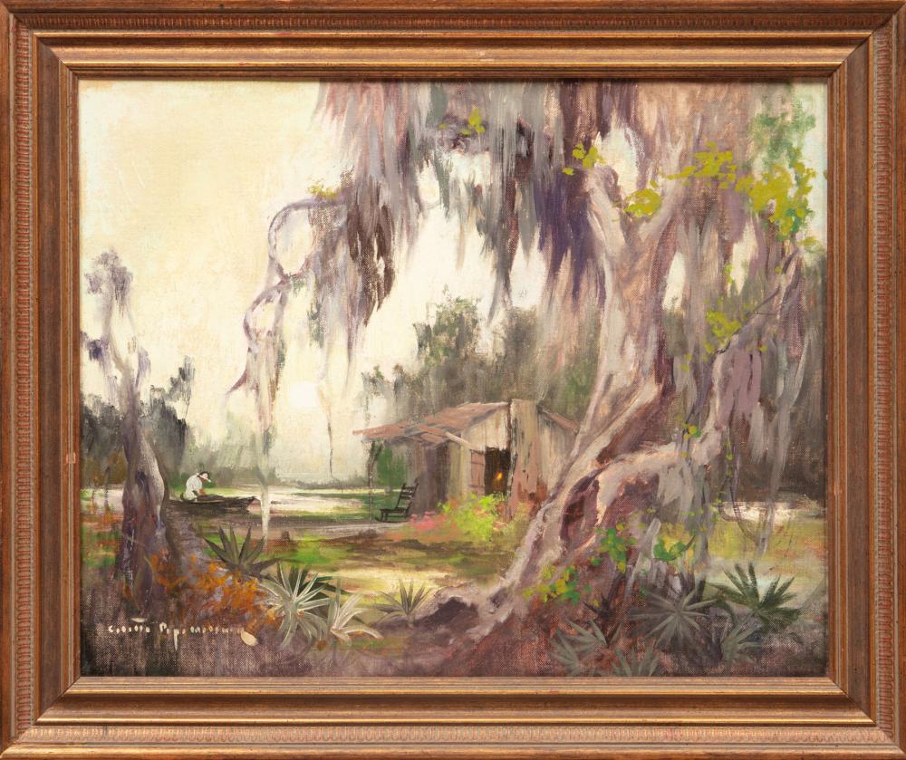 Appraisal: Colette Pope Heldner American Louisiana - Swamp Idyll Louisiana Bayou