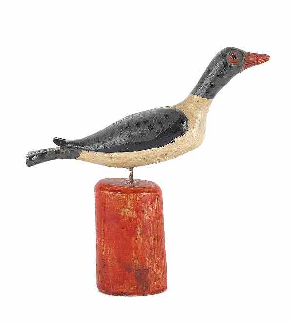 Appraisal: Schtockschnitzler Simmons Southeastern Pennsylvania active - carved and painted bird