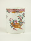 Appraisal: MUG - Chinese export porcelain oversized mug cylindrical body with