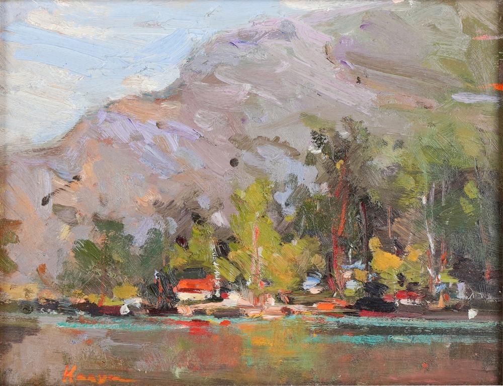 Appraisal: KANYA BURGREYEV - MORING AT PINECREST LAKEoil on board signed