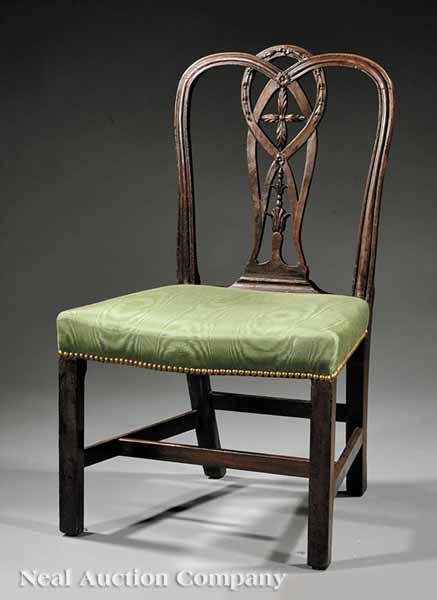 Appraisal: An Important Federal Carved Mahogany Side Chair late th early