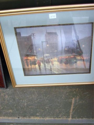 Appraisal: G HARVEY PRINT - STREET CAR