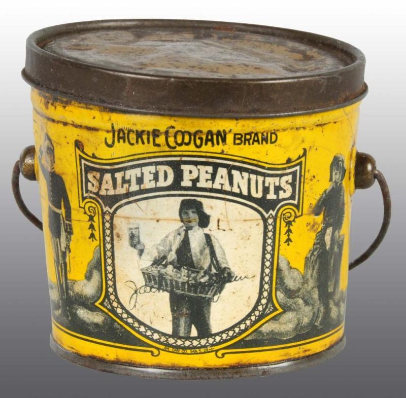 Appraisal: Jackie Coogan Brand Salted Peanuts Tin Description Manufactured by the