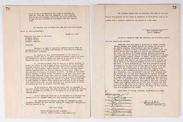 Appraisal: Autographs and Manuscripts Thomas Edison Signed Document Edison Thomas Alva