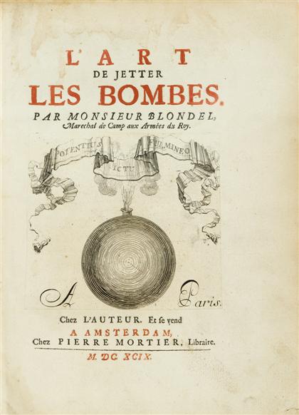 Appraisal: vol Blondell Francois L'Art de Jetter les Bombes Paris Amsterdam