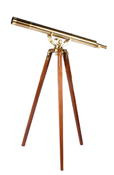 Appraisal: A Bausch and Lomb brass and mahogany telescope height in