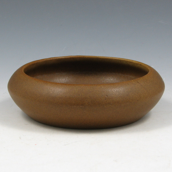 Appraisal: Van Briggle low bowl in brown matte from Marked with