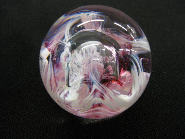 Appraisal: Caithness Moon Crystal Art Glass Paperweight fine Scottish art glass