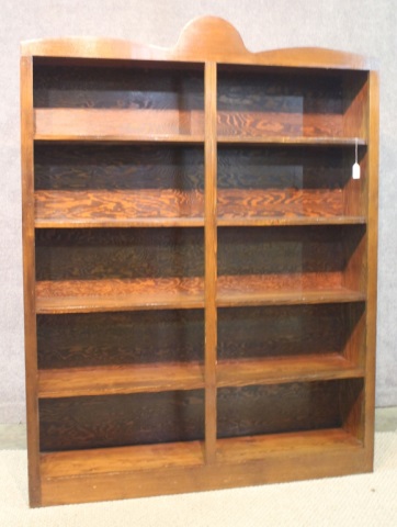 Appraisal: Veneered Plywood Bookcase x x