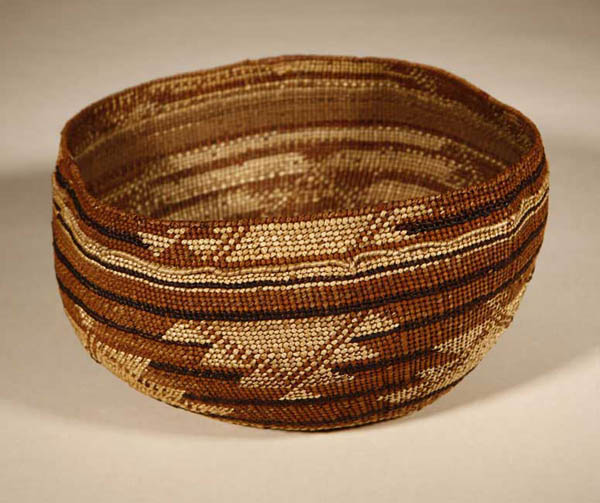 Appraisal: A Native American Hupa 'Hat' style basketry bowl A Native