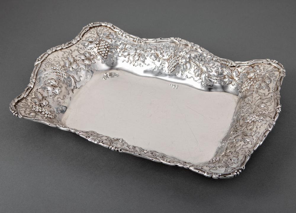 Appraisal: Baltimore Sterling Silver Repousse Oblong Dish early th c A