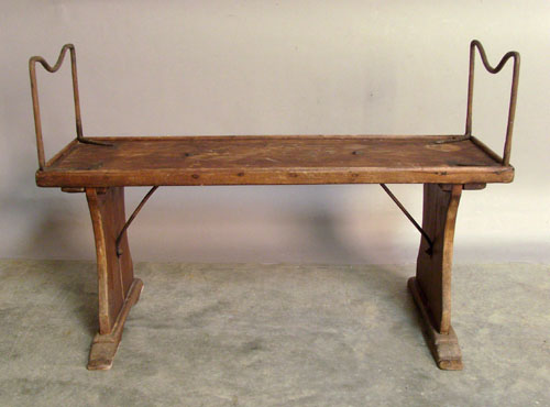 Appraisal: Pine carriage seat th c h w