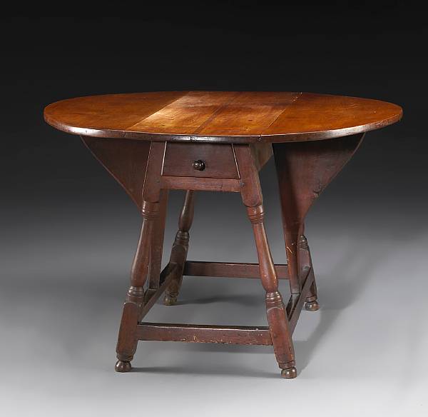 Appraisal: A Queen Anne maple butterfly table New England mid th