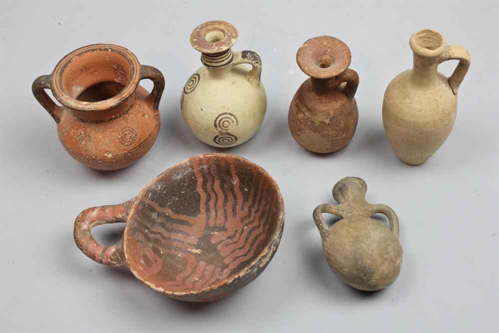 Appraisal: LARGE GROUP OF CYPRIOT STONE AND POTTERY FRAGMENTS the largest