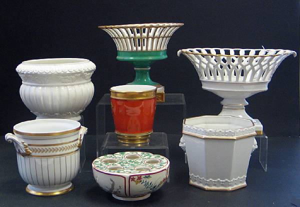 Appraisal: An assembled group of Portuguese Vista Alegre porcelain including Mottahedah