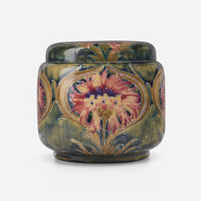 Appraisal: William Moorcroft for James Macintyre Co Revived Cornflower tobacco jar