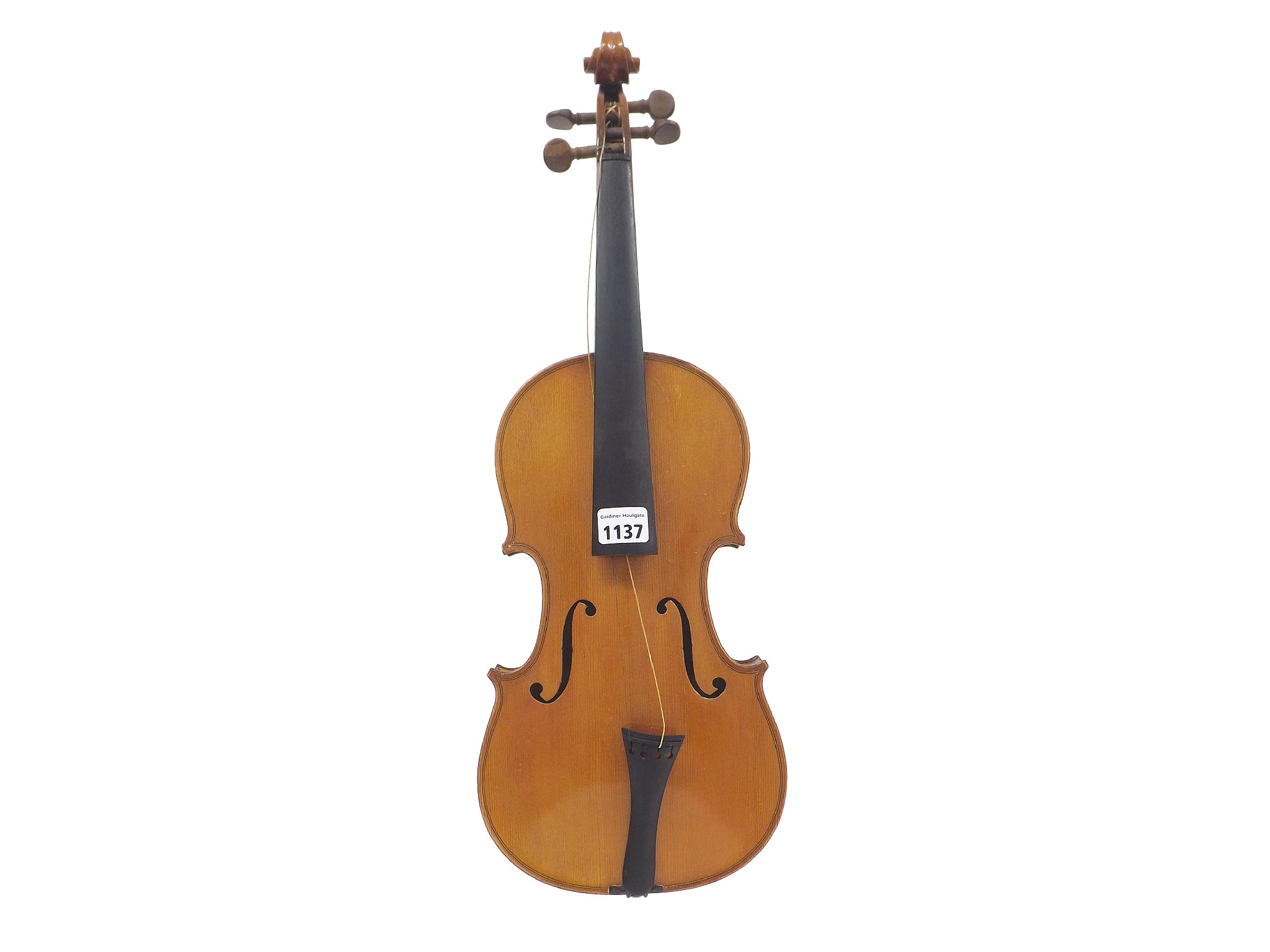 Appraisal: French violin labelled Paul Beuscher cm