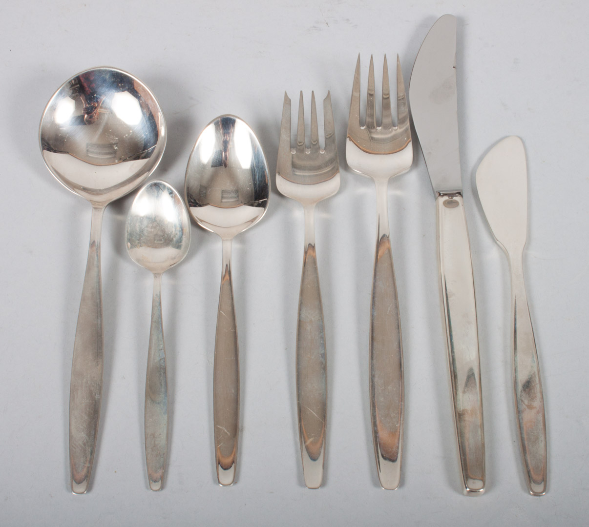 Appraisal: Georg Jensen Cypress sterling silver flatware designed by Tias Eckhof