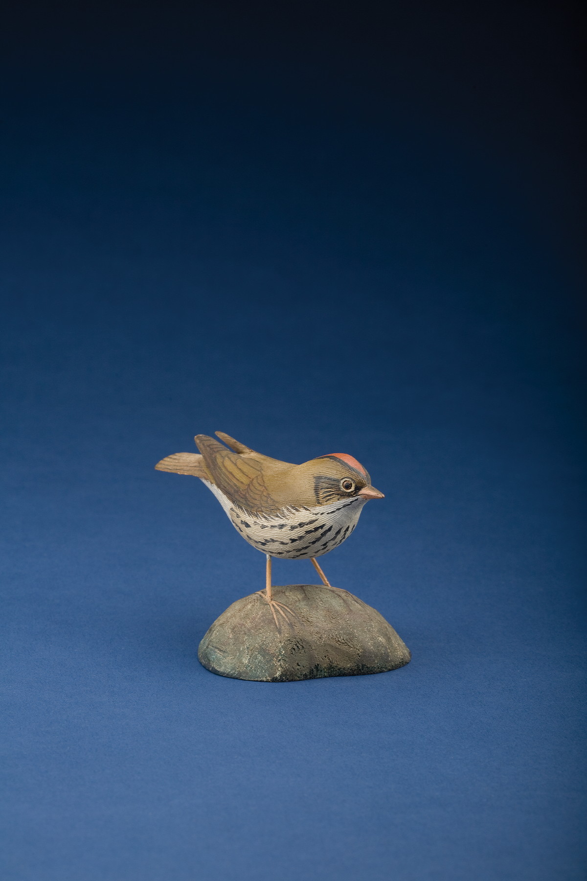 Appraisal: JESS BLACKSTONE AMERICAN - CARVED AND PAINTED OVENBIRD CIRCA Inscribed