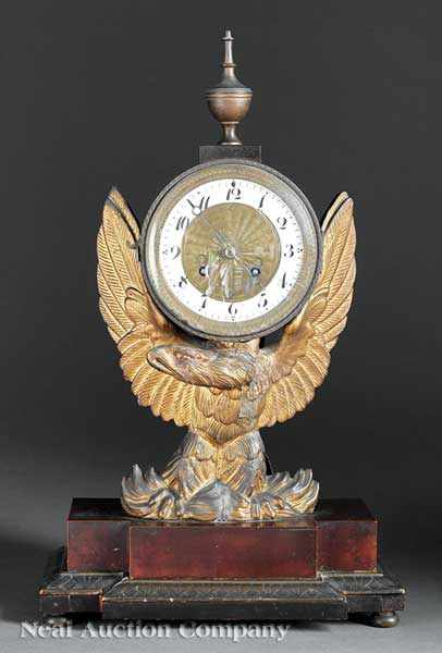 Appraisal: An Antique French Figural Shelf Clock th c Japy Freres