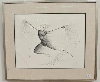 Appraisal: Al Hirschfeld - etching of Sandy Duncan - Peter Pan