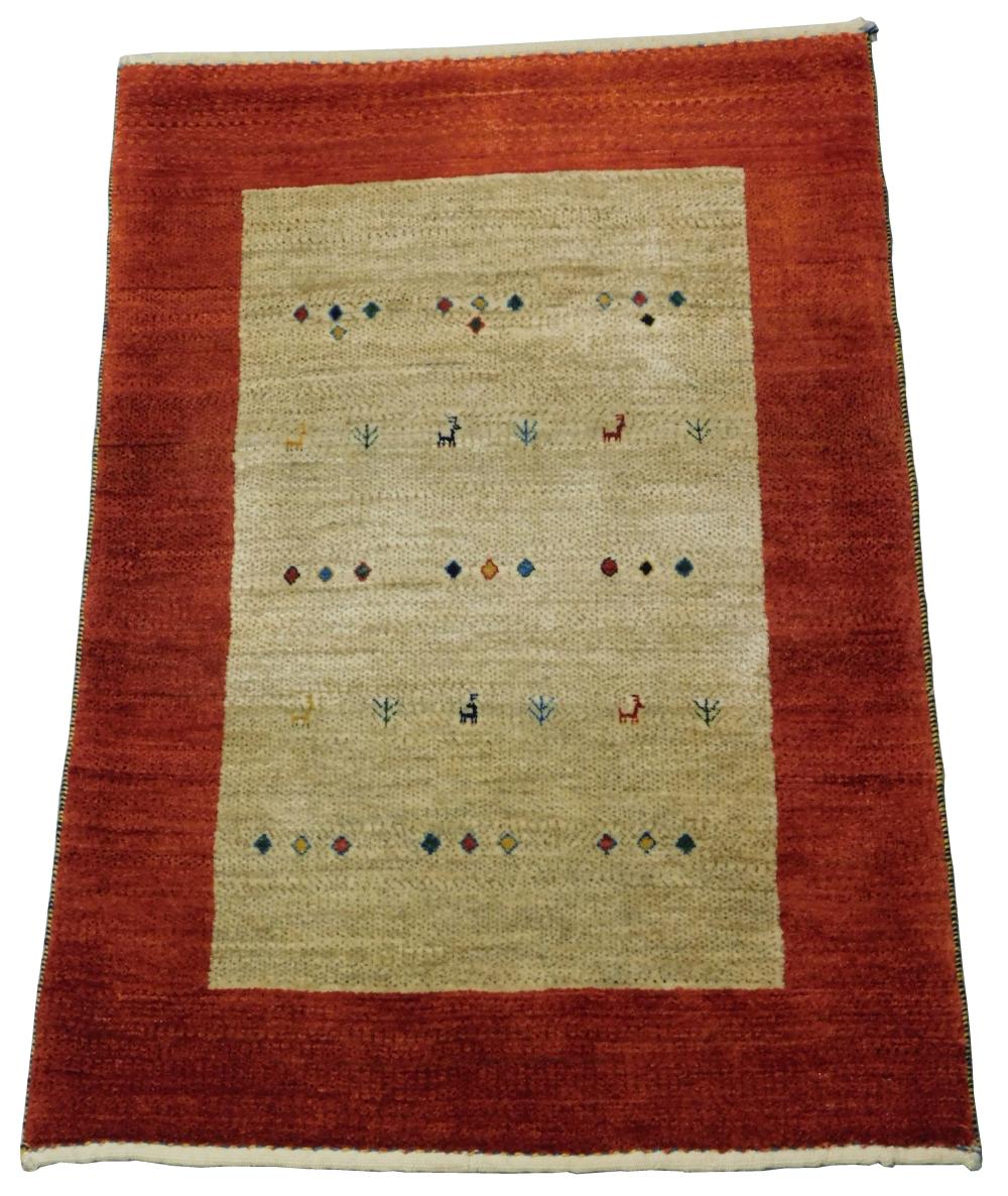 Appraisal: RUG Modern Persian Gabbeh ' x ' wool on wool