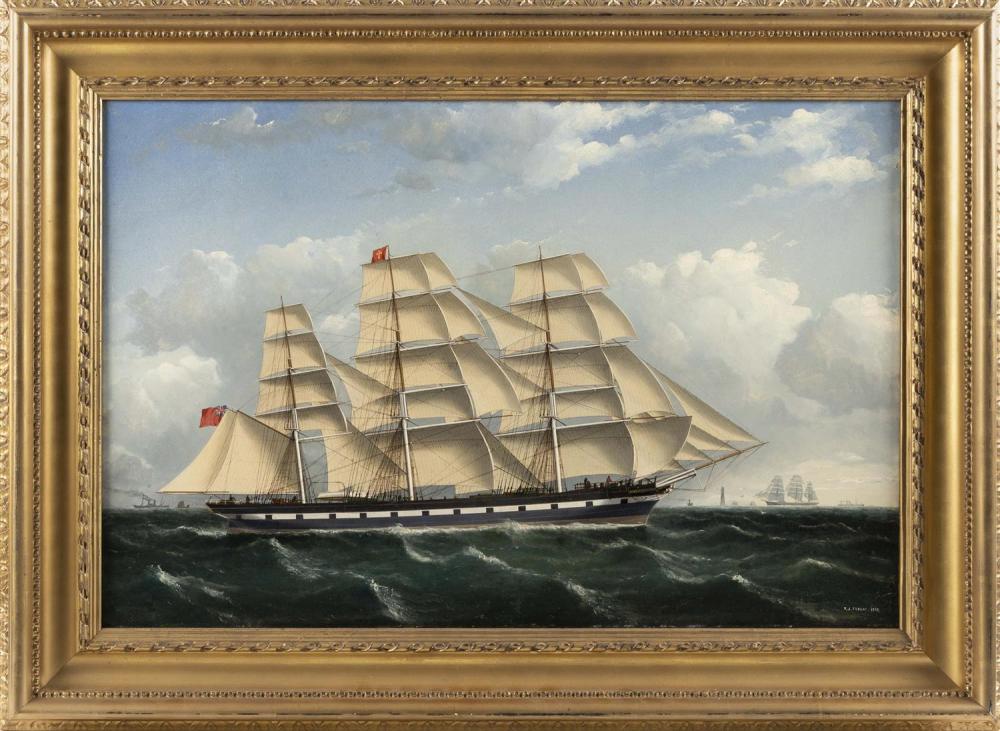 Appraisal: FREDERICK J TUDGAY BRITAIN - SHIP CENTURION OFF EDDYSTONE LIGHT