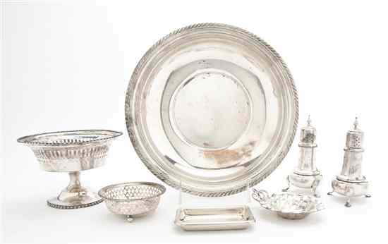 Appraisal: A Collection of American Sterling Silver Articles comprising a pair