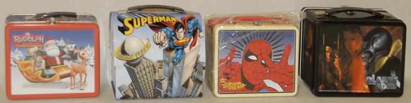 Appraisal: Lot of Tin Modern Character Lunchboxes Condition Excellent Size Largest