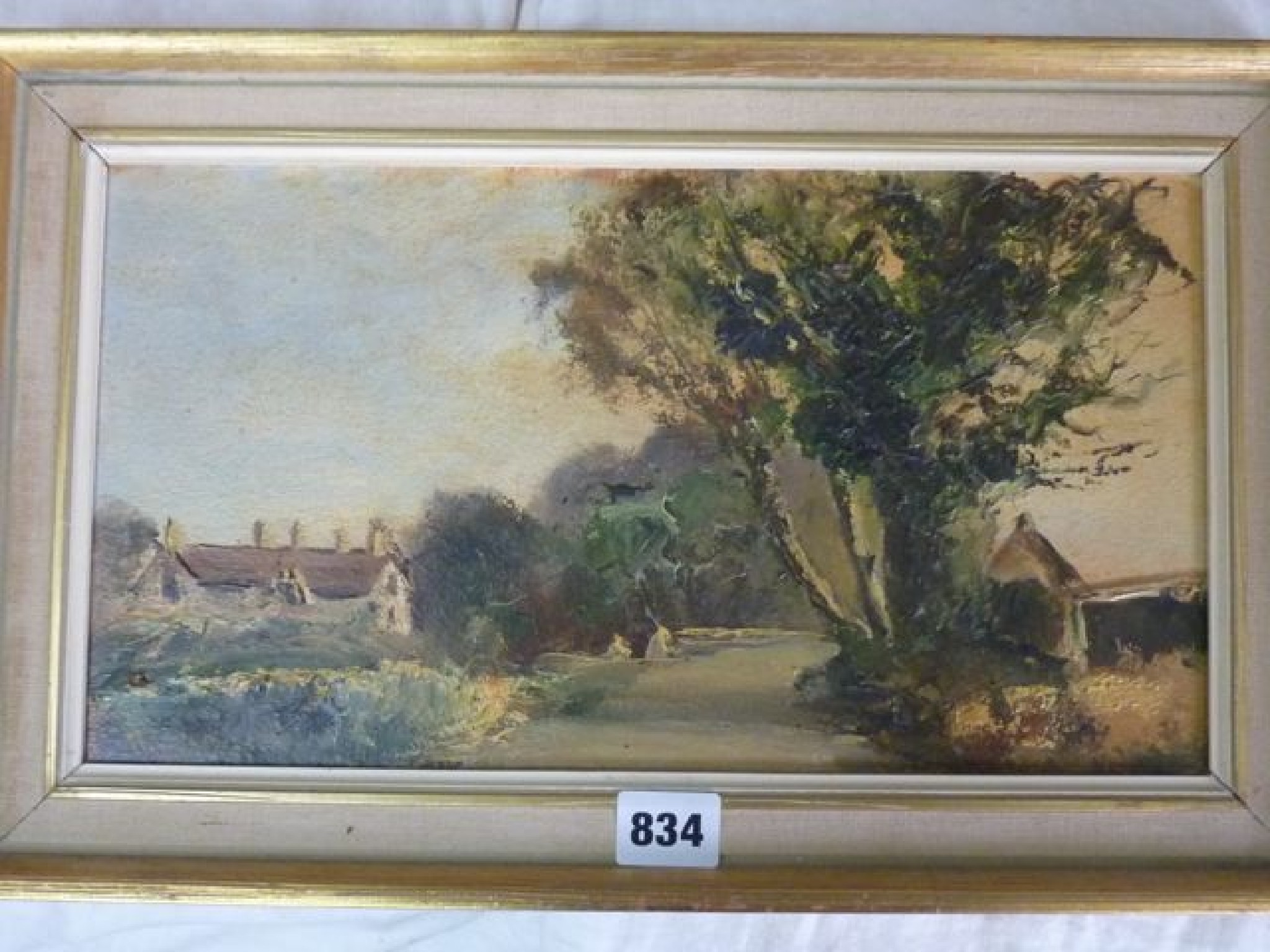 Appraisal: Three oil paintings on board by Peter Oliver of landscape