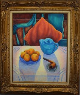 Appraisal: Dorothy Morang Dorothy Morang - oranges and a Teapot Oil