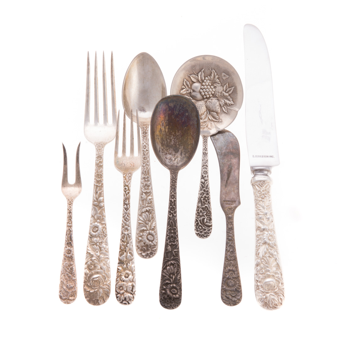 Appraisal: Misc Kirk sterling silver flatware pieces comprising knives some with