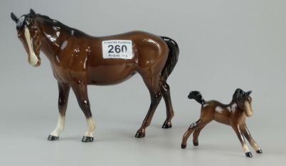 Appraisal: Beswick Mare and stretched foal