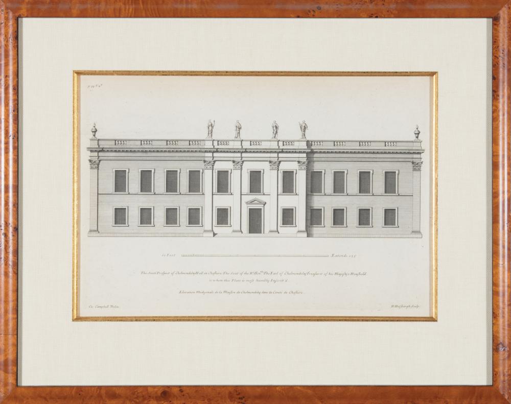 Appraisal: Henry Hulsbergh Dutch - architectural engravings after Colin Campbell Scottish