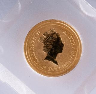 Appraisal: Australia Gold Coin Australia ozt gold nugget kangaroo coin