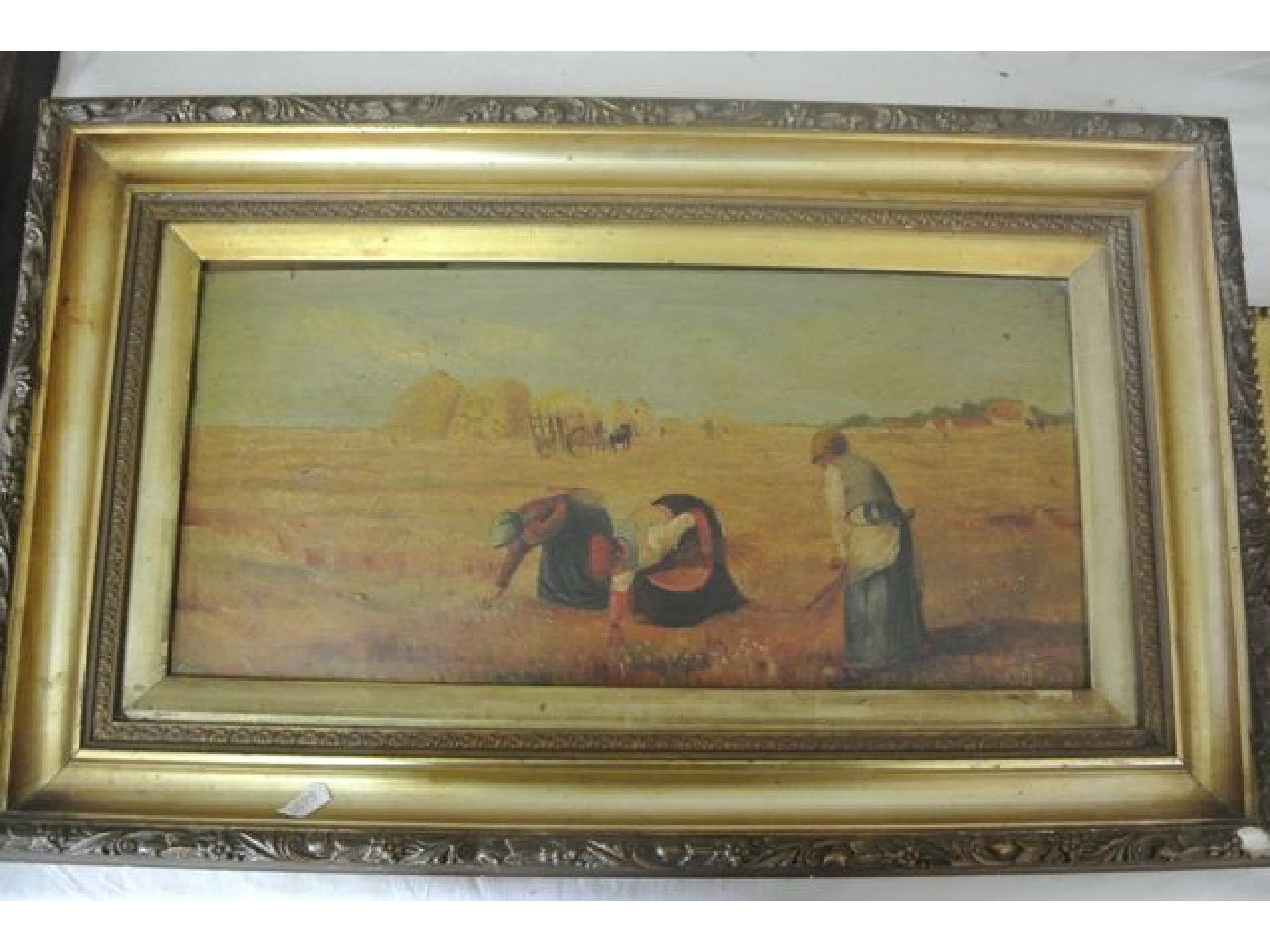 Appraisal: A th century oil painting on board after Millet's The