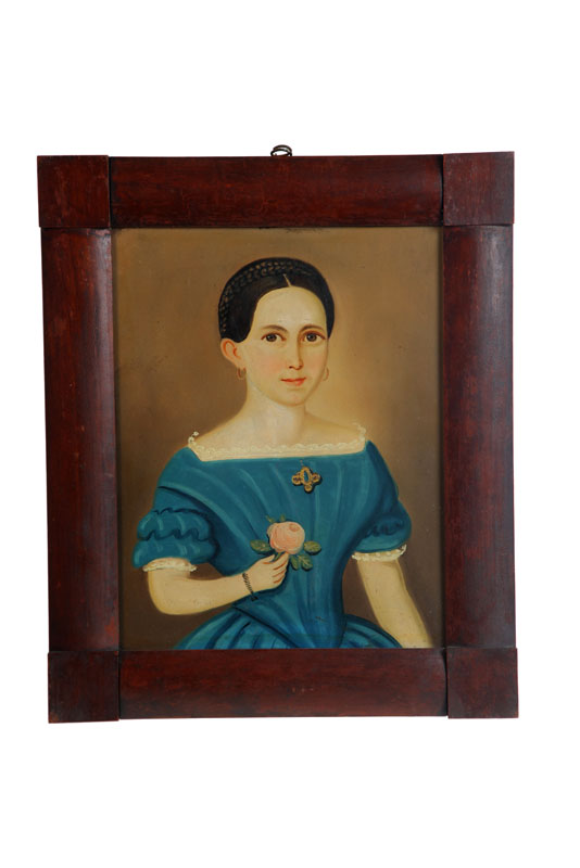 Appraisal: PORTRAIT OF A YOUNG GIRL ATTRIBUTED TO THE PRIOR-HAMBLEN SCHOOL