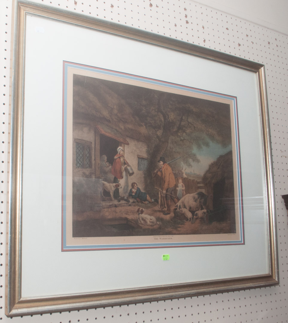 Appraisal: George Moreland framed lithograph