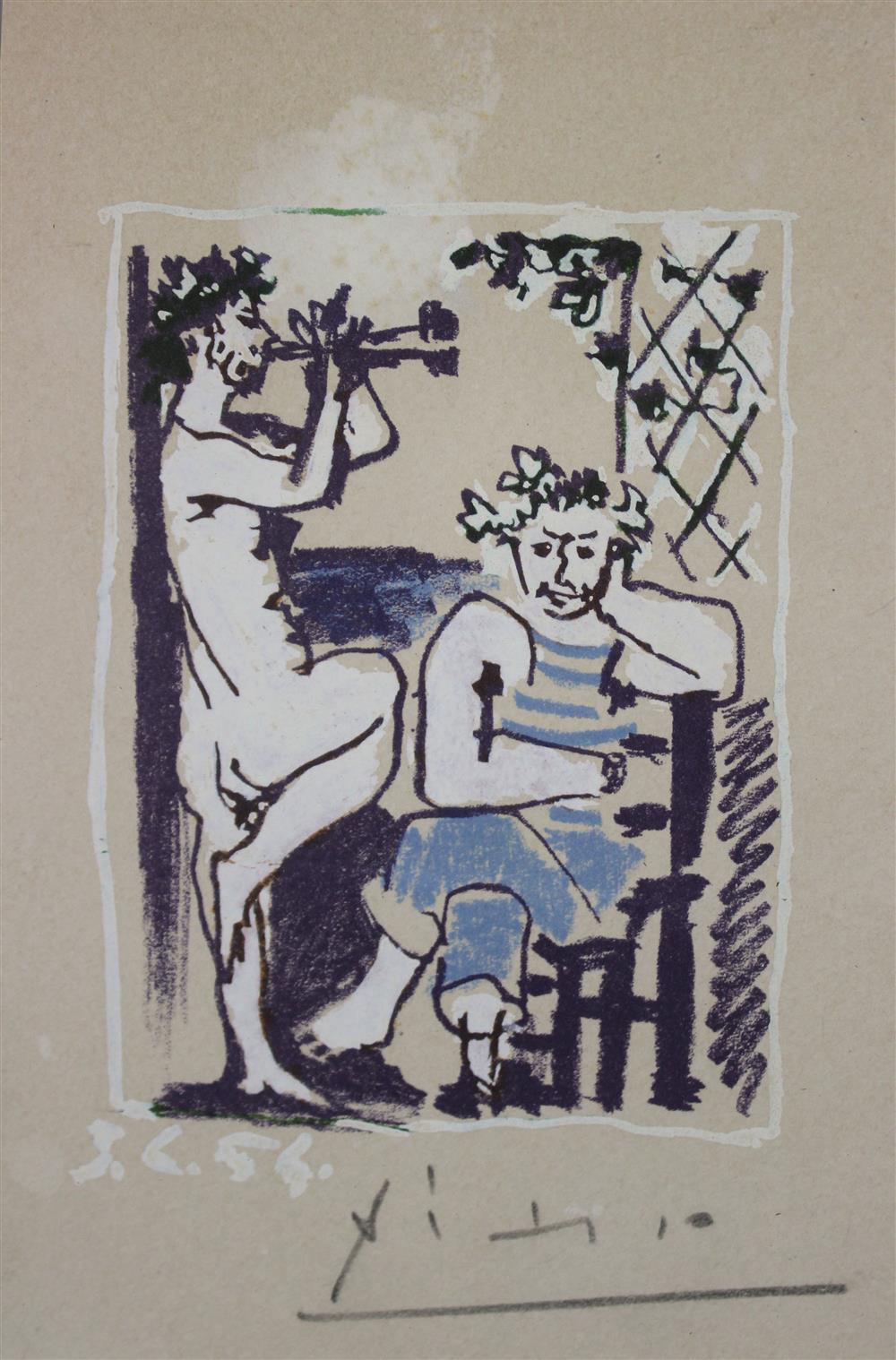 Appraisal: PABLO PICASSO SPANISH - FAUNE ET MARIN FAUN AND SAILOR