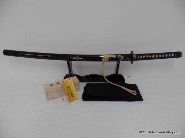 Appraisal: Hattori Hanzo The Bride's Sword Samurai Sword Includes Scabbard Cloth