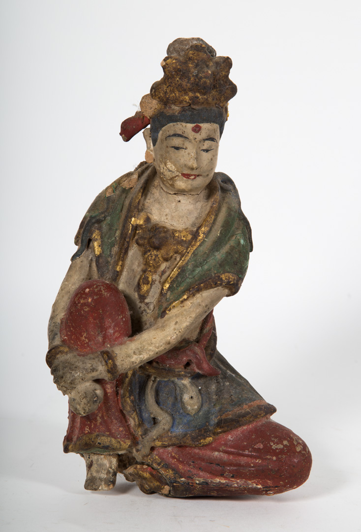 Appraisal: Chinese figure of a Boddhisatva Ming probably an architectural fragment