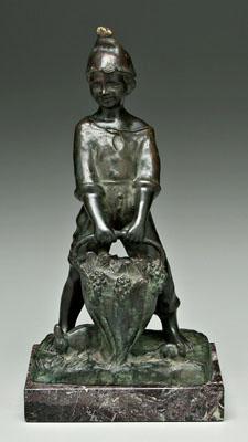 Appraisal: Giovanni De Martino patinated bronze Italian - young boy with