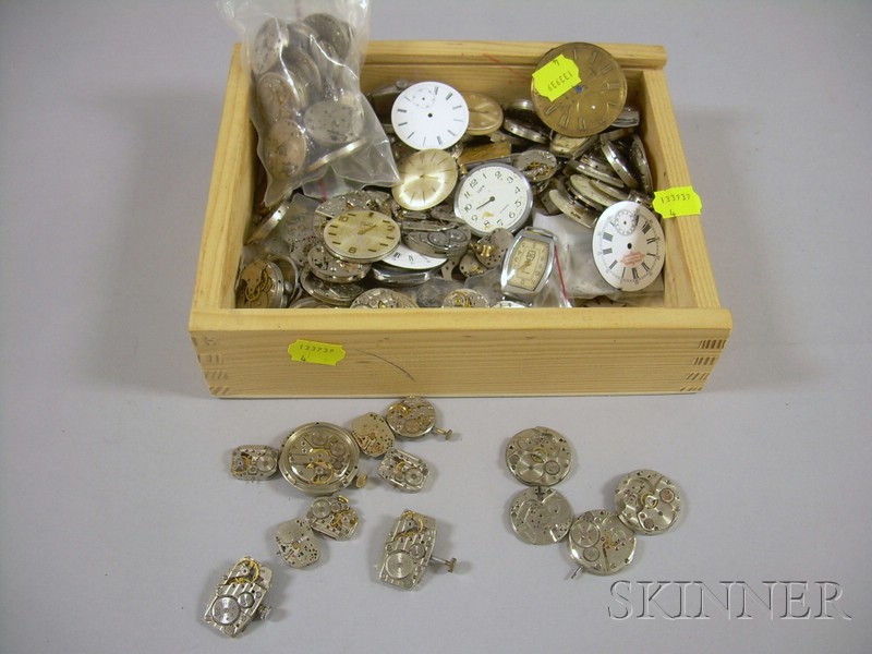 Appraisal: Large Group of Watch and Watch Parts