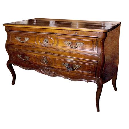 Appraisal: Continental Rococo Fruitwood Commode Estimate -