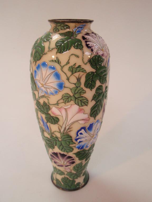 Appraisal: A early thC Japanese vase of shouldered tapering form enamelled