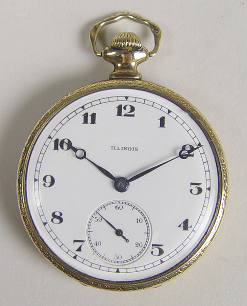 Appraisal: Illinois Pocket Watch Circa jewel Illinois Watch Co SN Green