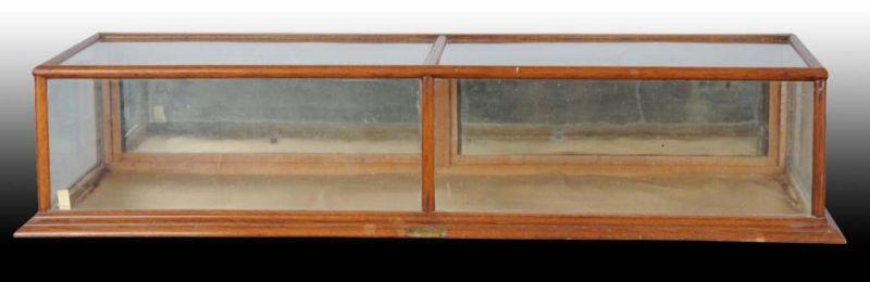 Appraisal: Country Store Counter Display Case Description Oak Rear doors on